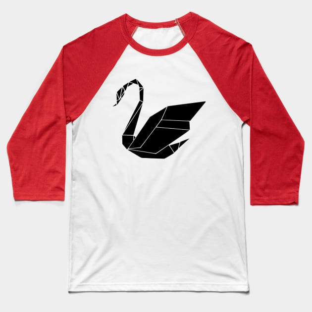 Origami Crane Baseball T-Shirt by elcaballeros